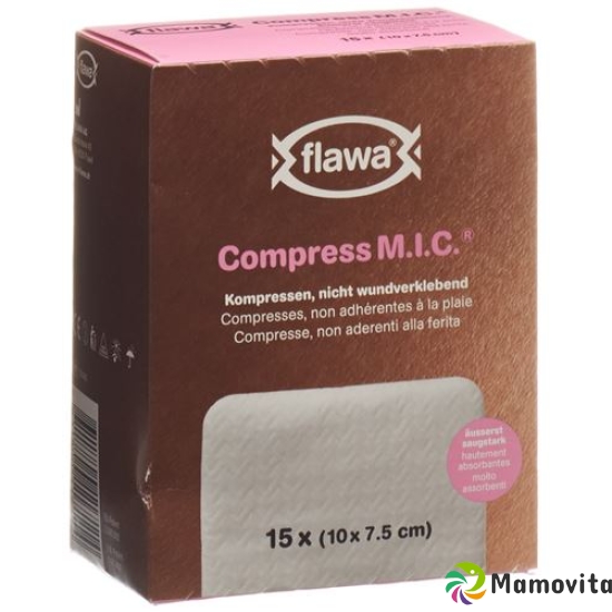 Flawa M.I.C. Kompressen Nicht Steril 7.5x10cm 10 Stück buy online