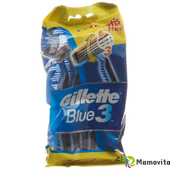 Gillette Blue 3 Smooth Disposable razors 6 pieces buy online