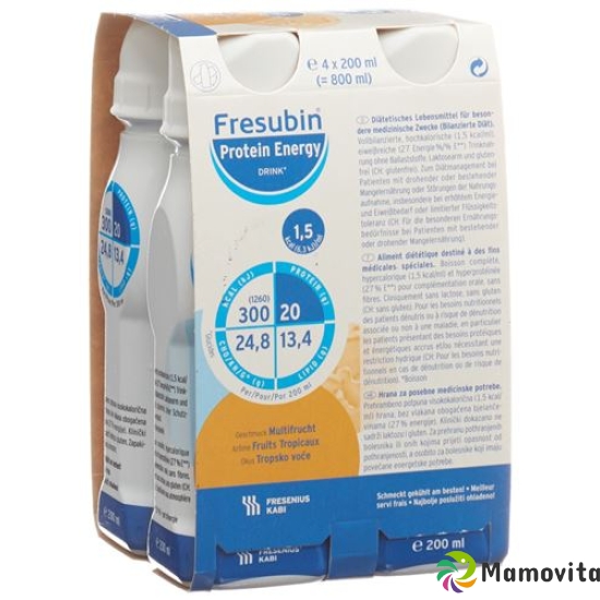 Fresubin Protein Energy Drink Multifrucht 4x 200ml buy online