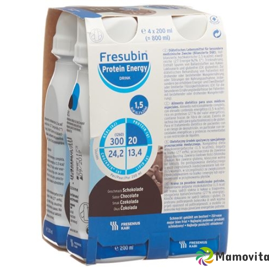 Fresubin Protein Energy Drink Schokolade 4x 200ml buy online