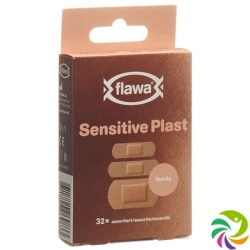 Flawa Sensitive Plast Assortiert 32 Stück