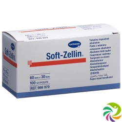 Soft Zellin Alkoholtupfer 60x30mm Steril 100 Stück