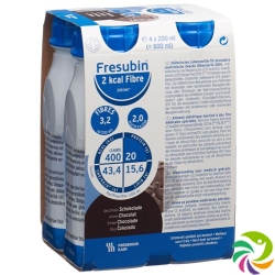 Fresubin 2kcal Fibre Drink Schokolade 4x 200ml