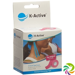 K-active Kinesio Tape 5cmx5m Pink Wasserabweisend 6 Stück