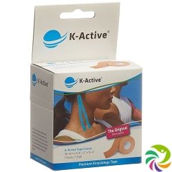 K-active Kinesio Tape 5cmx5m Beige Wasserabweisend 6 Stück