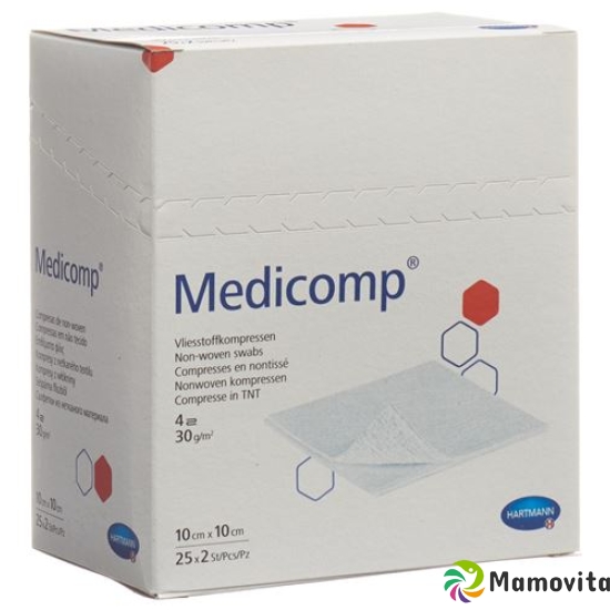 Medicomp Vlieskompressen 10x10cm 25 Beutel 2 Stück buy online