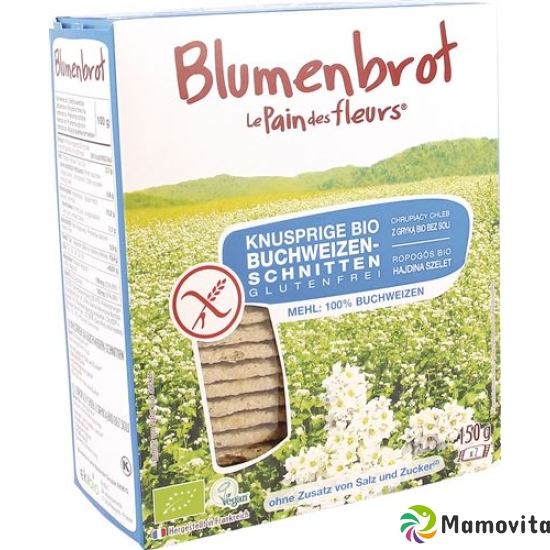 Blumenbrot Buchweizen-Schnitten ohne Zucker/Salz Bio 150g buy online