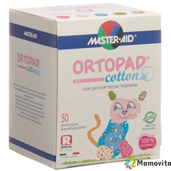 Ortopad Cotton Occlusionspflaster Regular Girl 4 years and 50 pc buy online