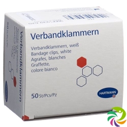 IVF Verbandklammern Latexfrei Weiss 50 Stück