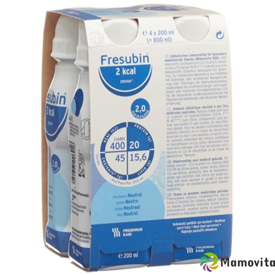 Fresubin 2 Kcal Drink Neutral 4x 200ml buy online