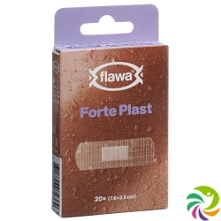 Flawa Forte Plaster 2.5x7.6cm Transparent 20 pieces