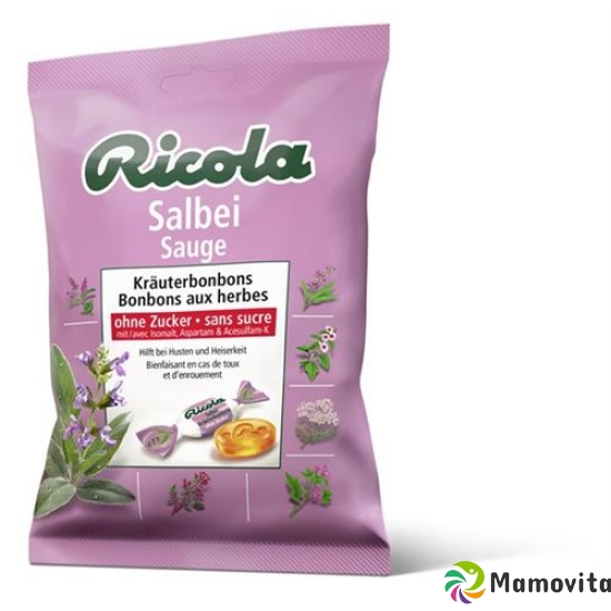 Ricola Salbei Bonbons ohne Zucker M Stevia Beutel 125g buy online