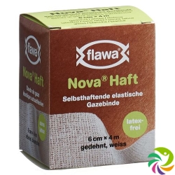 Flawa Nova Haft Selbsthaftende Gazebinde 6cmx4m