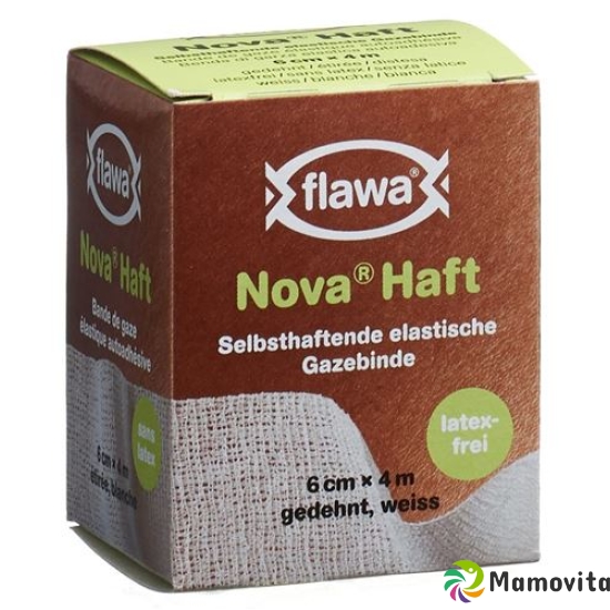 Flawa Nova Haft Selbsthaftende Gazebinde 6cmx4m buy online