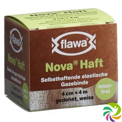 Flawa Nova Haft Selbsthaftende Gazebinde 4cmx4m