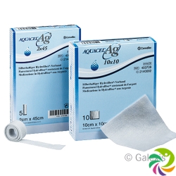 Aquacel Ag Hydrofiber Tamponade 1x45cm Stark Faser 5 Stück