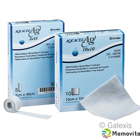 Aquacel Ag Hydrofiber Tamponade 1x45cm Stark Faser 5 Stück buy online