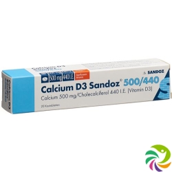 Calcium D3 Sandoz Kautabletten 500/440 Aprikose 20 Stück