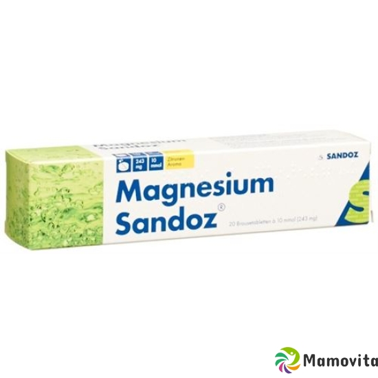 Magnesium Sandoz Brausetabletten Zitrone 20 Stück buy online