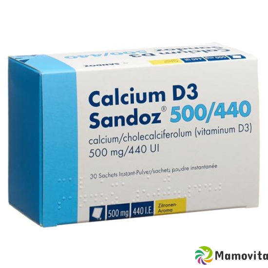 Calcium D3 Sandoz Pulver 500/440 30 Stück buy online