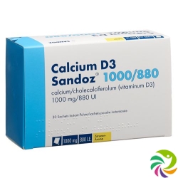 Calcium D3 Sandoz Pulver 1000/880 30 Stück