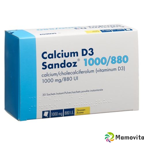 Calcium D3 Sandoz Pulver 1000/880 30 Stück buy online