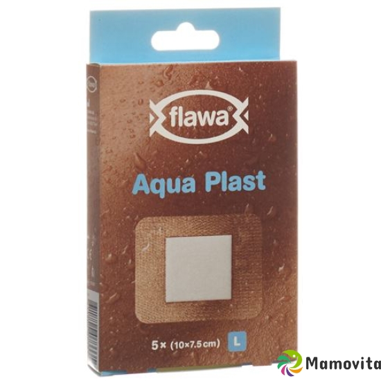 Flawa Aqua Plast Pflasterstrips Wasserfest 7.5x10cm 5 Stück buy online