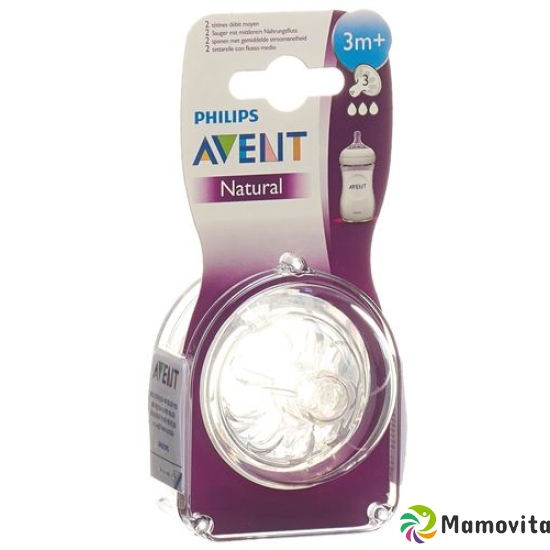 Avent Philips Natural Sauger 3 3m+ 2 Stück buy online