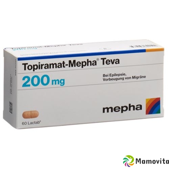 Topiramat Mepha Teva Lactabs 200mg 60 Stück buy online