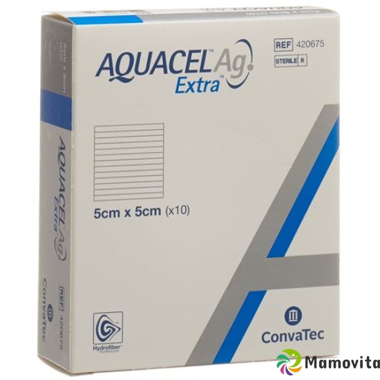 AQUACEL Ag + Extra compress 5x5cm 10 pcs buy online