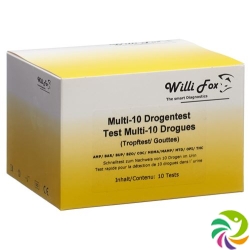 Willi Fox Drug Test Multi 10 drugs Urine 5 pcs