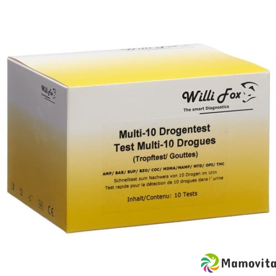 Willi Fox Drug Test Multi 10 drugs Urine 5 pcs buy online