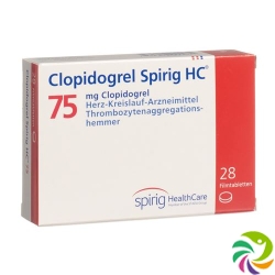 Clopidogrel Spirig HC Filmtabletten 75mg 28 Stück