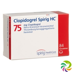 Clopidogrel Spirig HC Filmtabletten 75mg 84 Stück