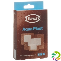 Flawa Aqua Plast Pflasterstrips Wasserfest 3 Grössen 7 Stück