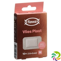 Flawa Vlies Plast M 7.5x5cm 10 piece