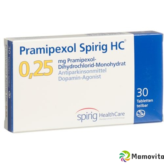 Pramipexole Spirig HC tbl 0:25 mg 30 pcs buy online