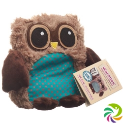 Warmies POP heat-stuffed animal owl brown