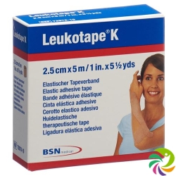 Leukotape K paving binder 5mx2.5cm skin color 5 pcs