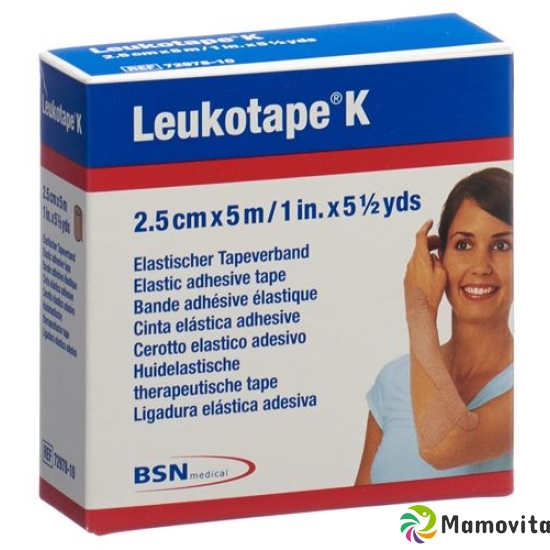 Leukotape K paving binder 5mx2.5cm skin color 5 pcs buy online