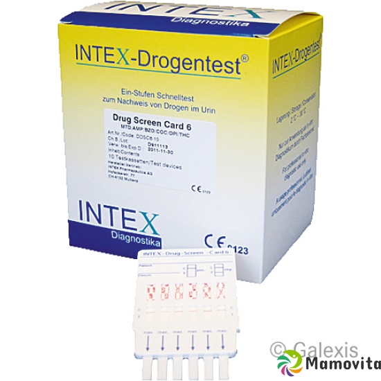 Intex Drug Test Drug Screen Card 6 5 pcs buy online