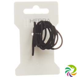 Herba hair tie 3cm black 6 pcs