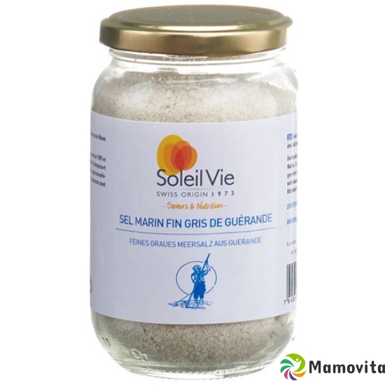 Soleil Vie sea salt gray fine Guérande Glass 300 g buy online