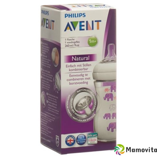 Avent Philips Naturnah bottle 260ml decorative purple buy online