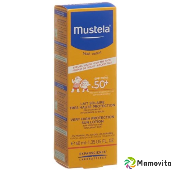 Mustela sun protection sunscreen SPF50 + Face 40ml buy online