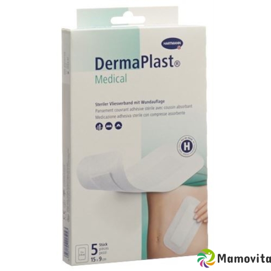 Dermaplast Medical Vliesverband 15x9cm 5 Stück buy online