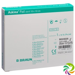 Askina Pad Vliesstoffkompresse 10cmx10cm 10 Stück