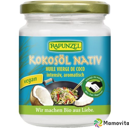 Rapunzel coconut oil natively glass 200g buy online