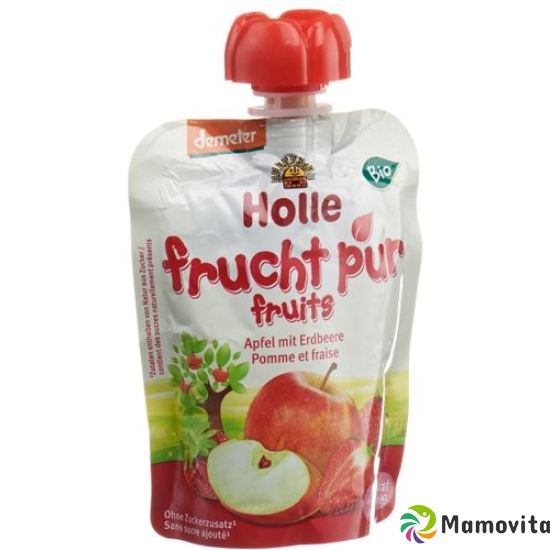 Holle Pouchy apple with strawberry 90g buy online