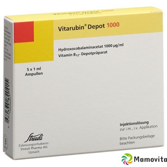 Vitarubin Depot Injektionslösung 1000mcg/ml 10 Ampullen 1ml buy online